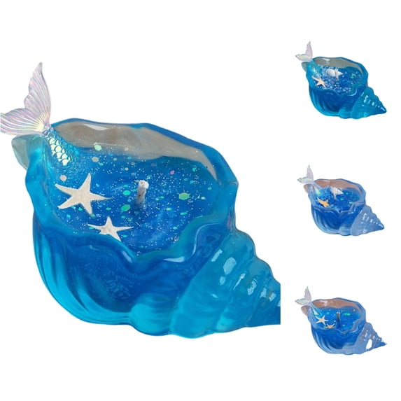 Conch Shell Fod SHURUIMA Conch Jelly Wax Aroma Candle, Handmade Tail Scented Candle ...