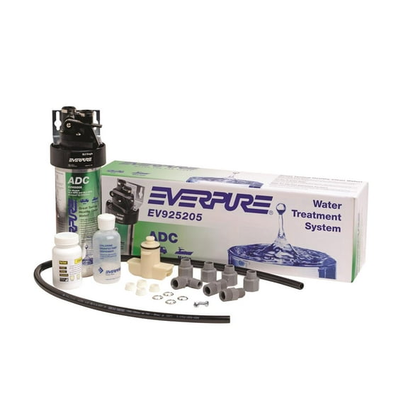 SHURflo EV925205 - Everpure KDF/GAC 0.5 GPM Silver Single Drink Filter System with Installation Kit