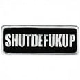 thumbnail image 1 of SHUTDEF@CKUP, Iron-On / Saw-On Rayon PATCH - 4" x 2", Exceptional Quality, 1 of 1