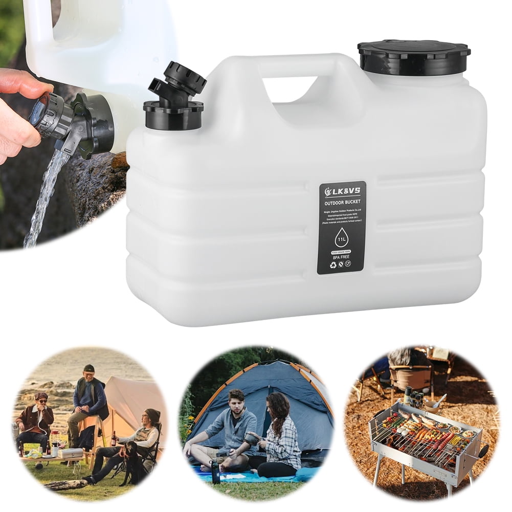 SHUWND 3 Gallon Water Jug, Camping Water Container BPA Free Water Storage with Spigot No Leakage Portable Emergency Water Tank for Outdoor Hiking Camping Picnic Supplies