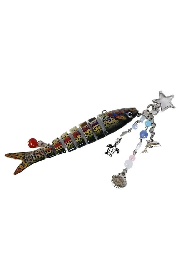 SHUZHENG Fishing Keychain,Cool Fishing Key Chain for Men,Fish Key Chain For Men, Cool Fishing Keychain Funny Fishing Keychain for Fishing Lovers