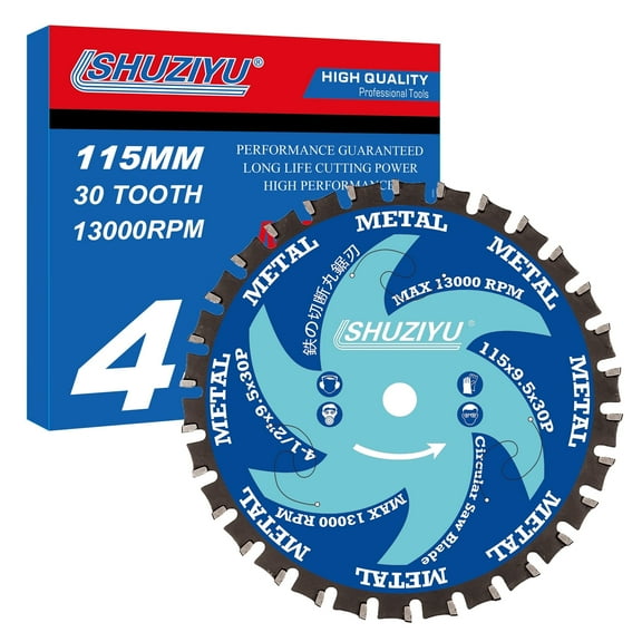 SHUZIYU 4-1/2" Metal Cutting Circular Saw Blade, 30T for Cordless saw