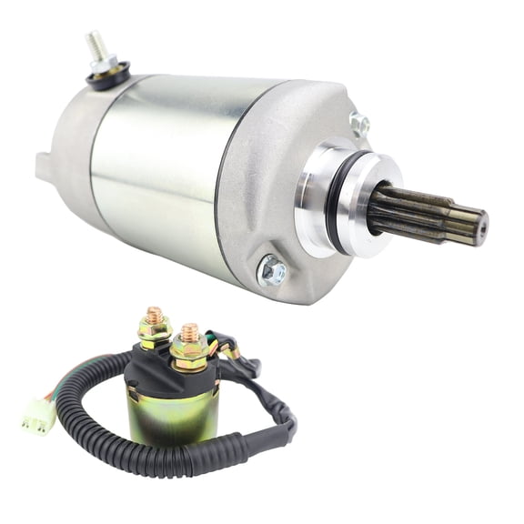 SHUmandala Starter Motor with Relay Replacement for Honda Sportrax 300 2007-2008/TRX300X 2009 31200-HM3-671 35850-HM3-A60