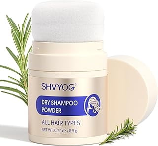 SHVYOG Dry Shampoo Powder for Women & Men, Travel Size Dry Shampoo, No White Cast, Non Toxic, Organic, Paraben & Benzene Free, Non Aerosol - 8.5g