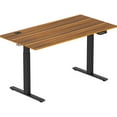 SHW 55 Inch Large Electric Height Adjustable Computer Standing Desk ...