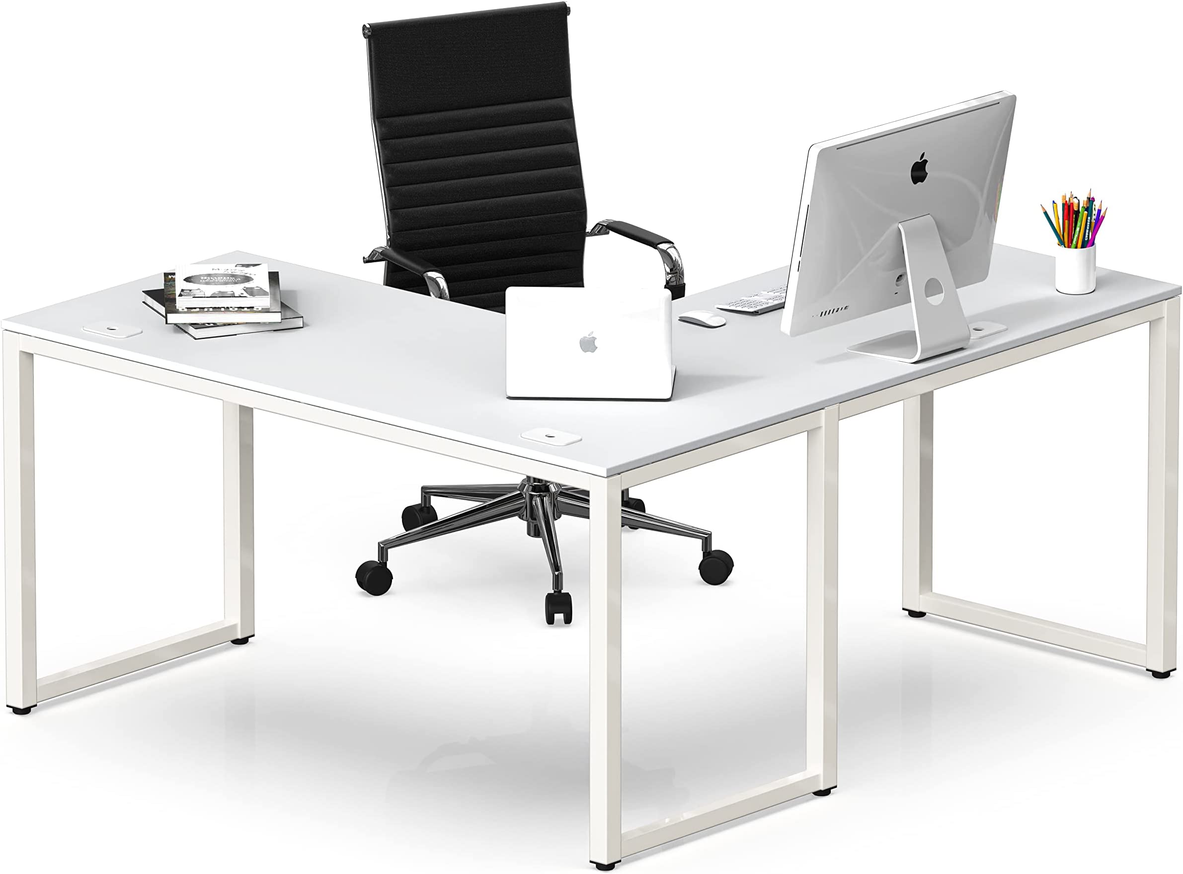 Solay LShaped Desk in White