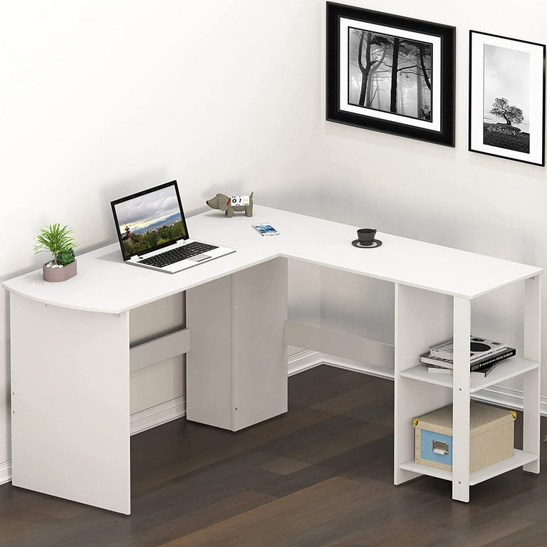 Cyrus l sale desk with bookshelves