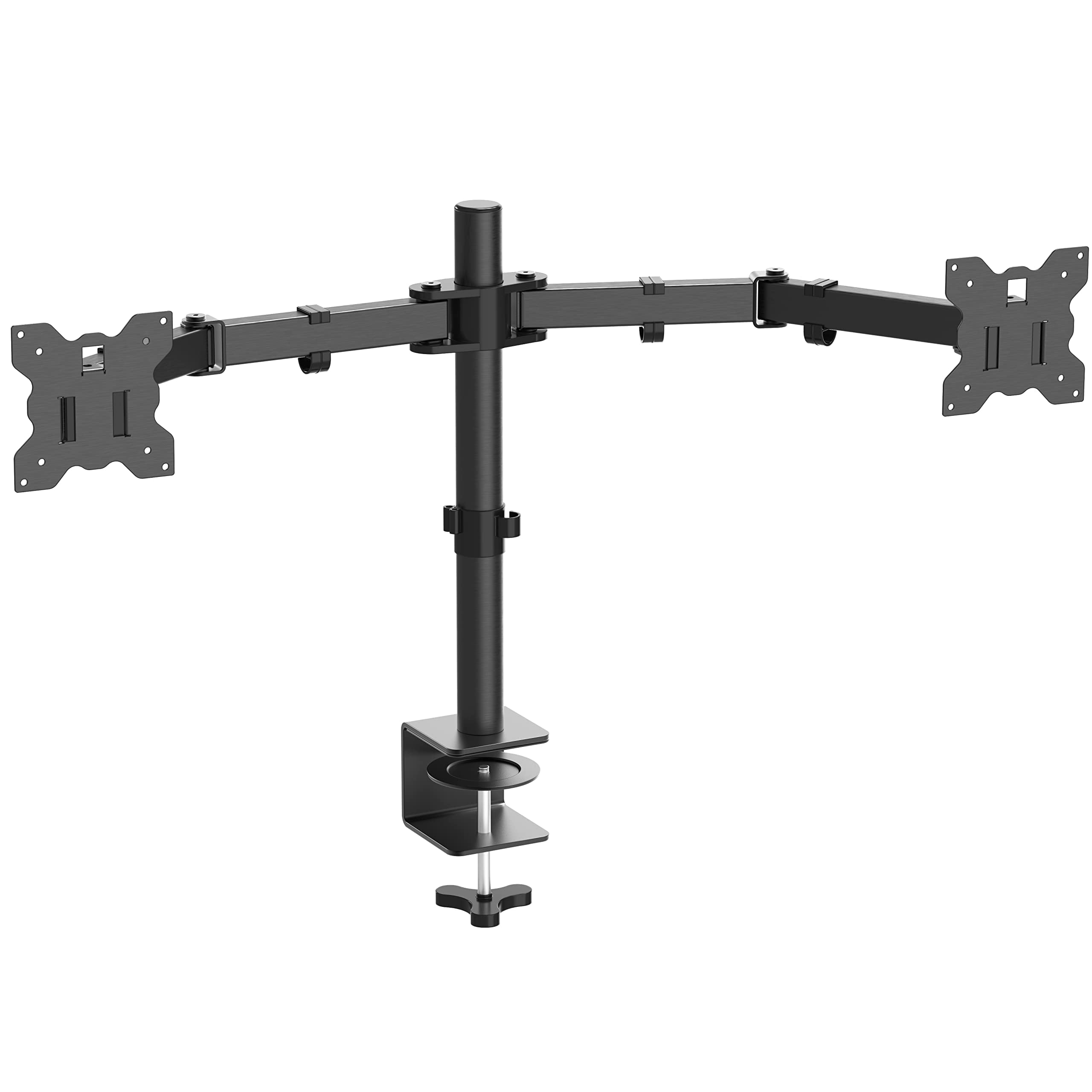 SHW Dual Monitor Stand Arm VESA Desk Mount for Gaming/Office Computer