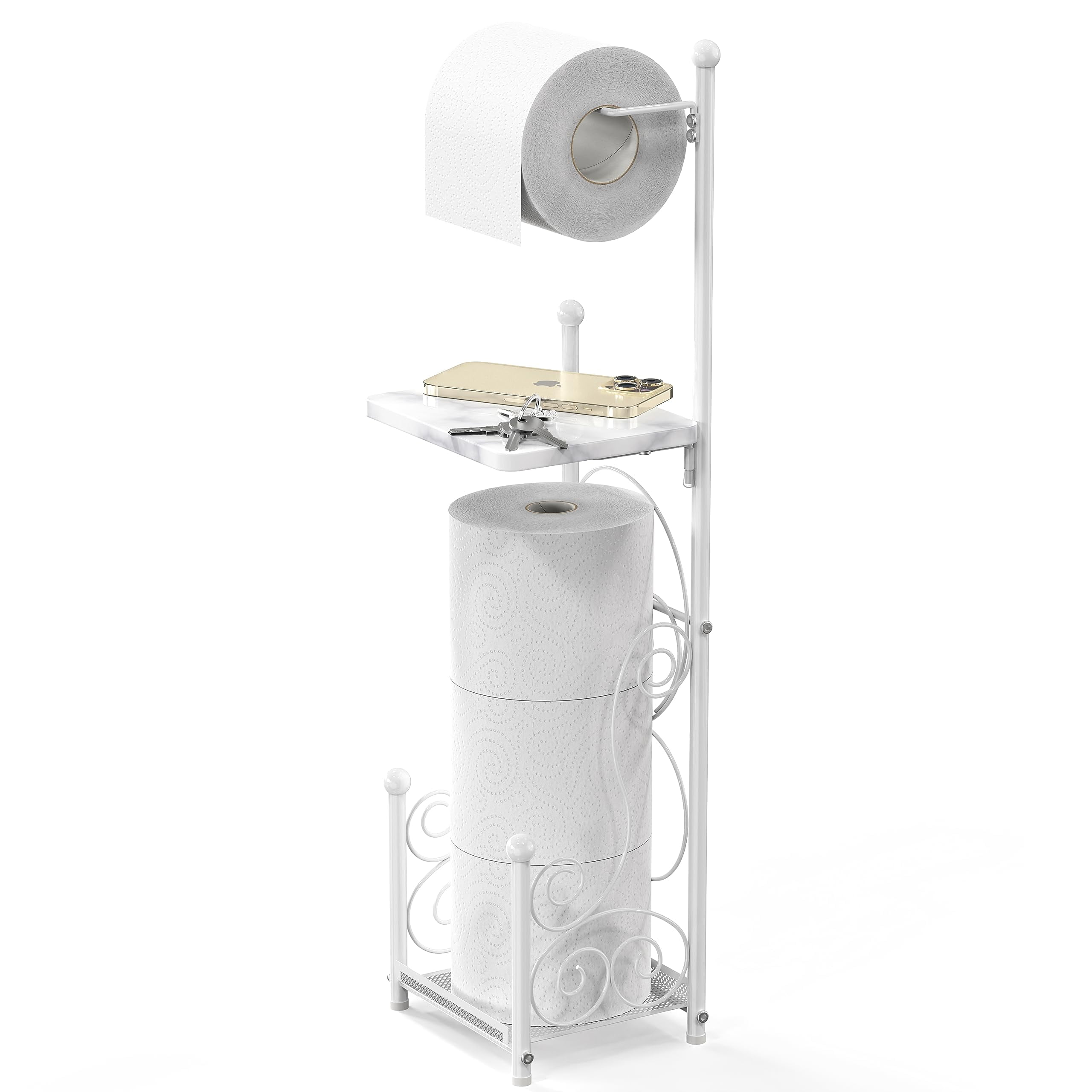 All That Bling Toilet Tissue Stacking Stand Bathroom Decor Toilet Tissue  Storage Toliet Tissue Stand Please Refer to Measurements 