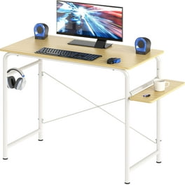 Mainstays 6-Cube Storage Computer Desk, True Black Oak