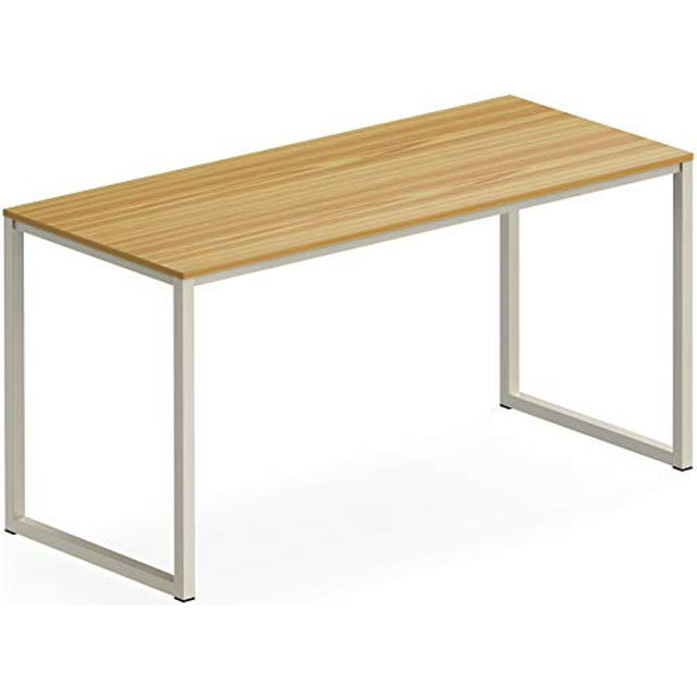 SHW Home Office 48Inch Computer Desk, White/Oak