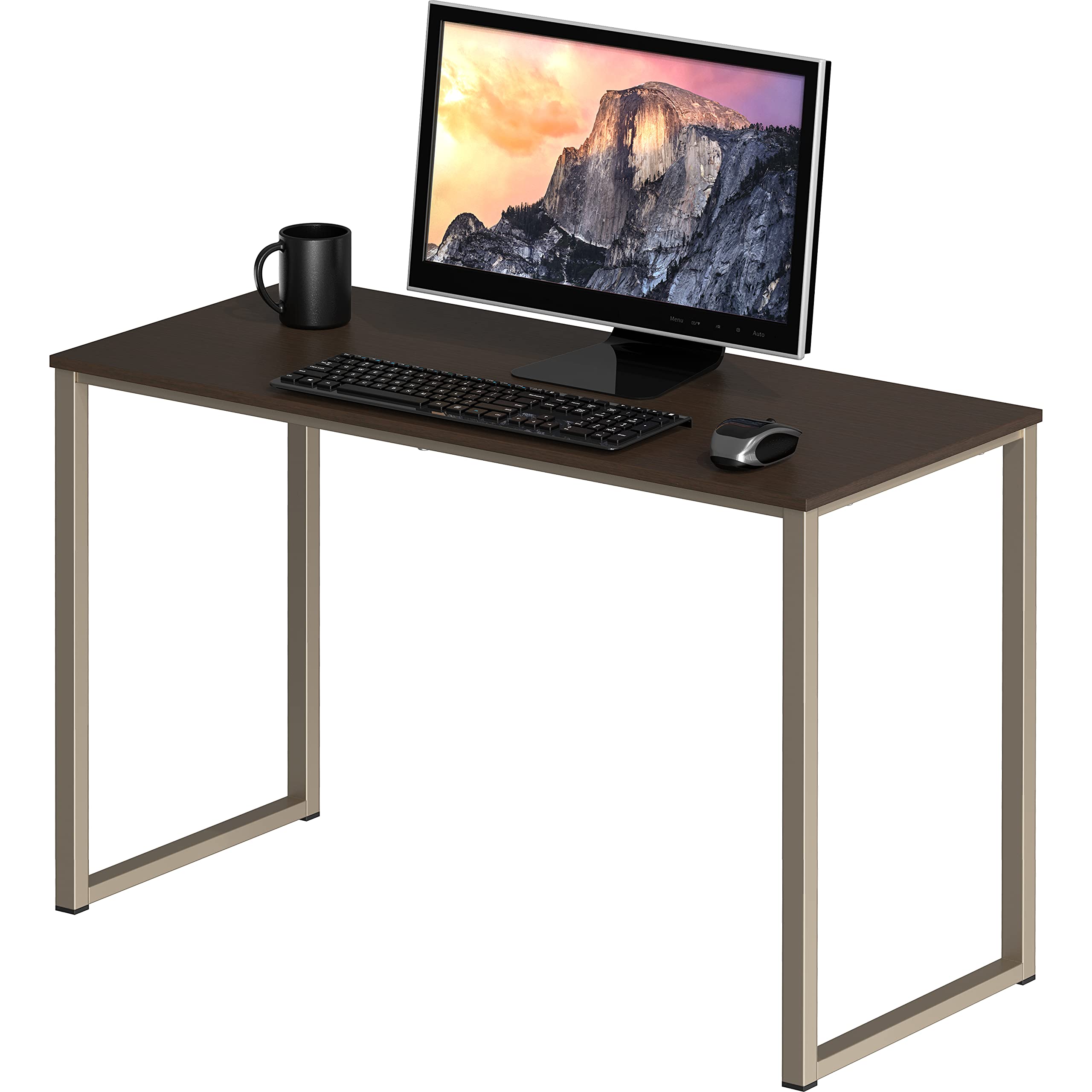 SHW Mission 32 inches office desk, Espresso - image 1 of 5