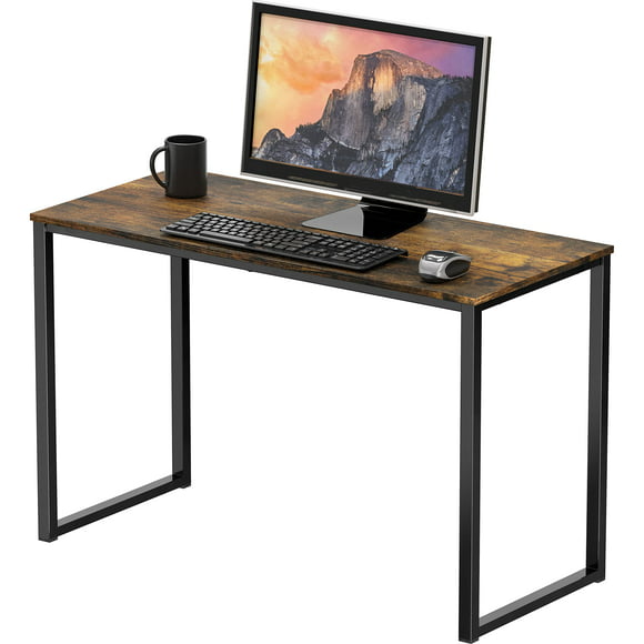 SHW Mission 32 inches office desk, Rustic Brown