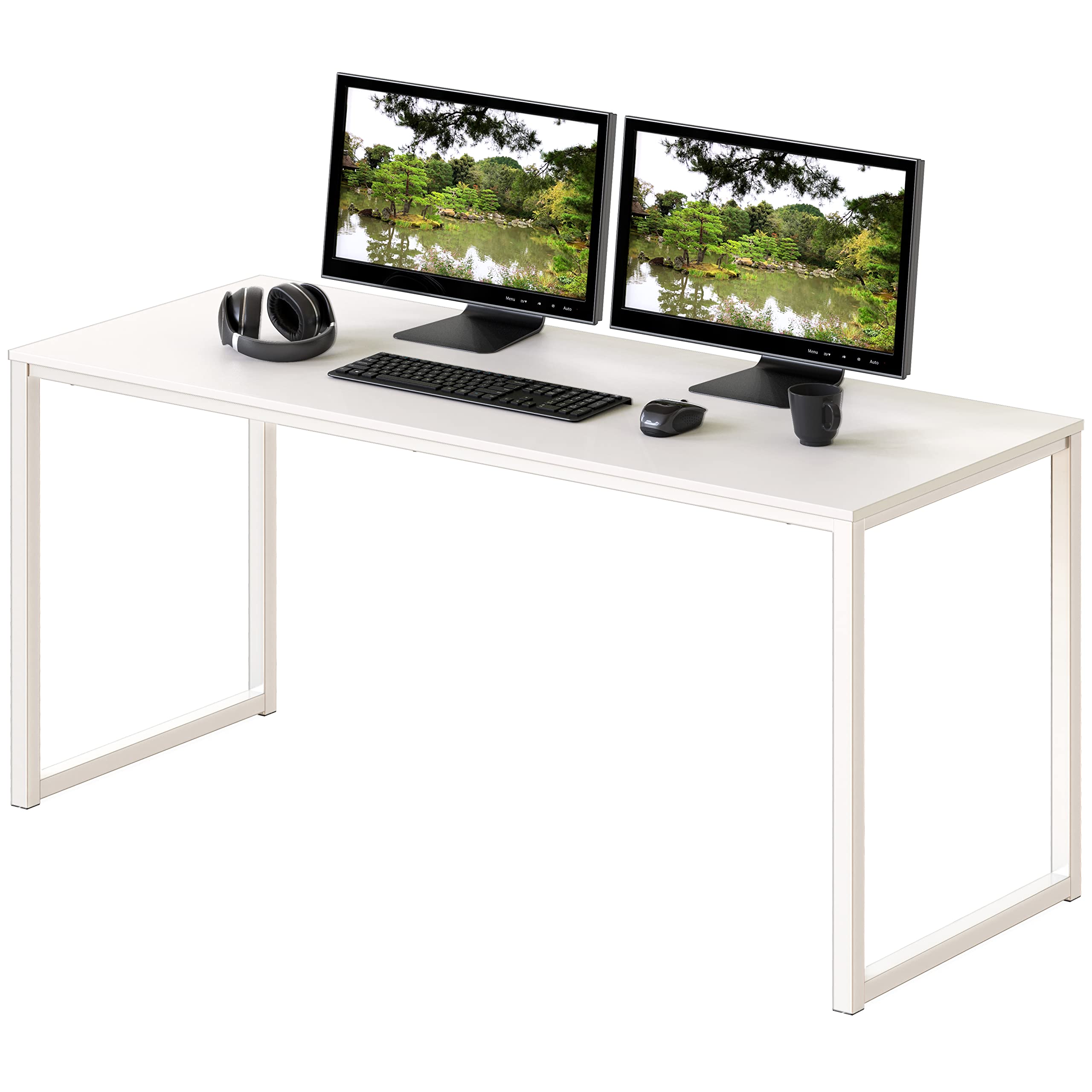 Mainstays Parsons Desk, White Laminated MDF