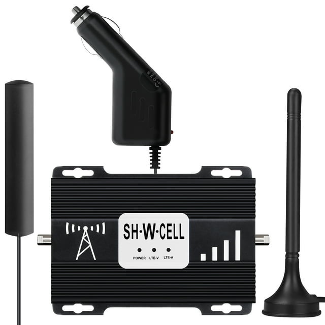 SHWCELL Cell Phone Signal Booster for Car Truck RV Pickup SUV, Cell