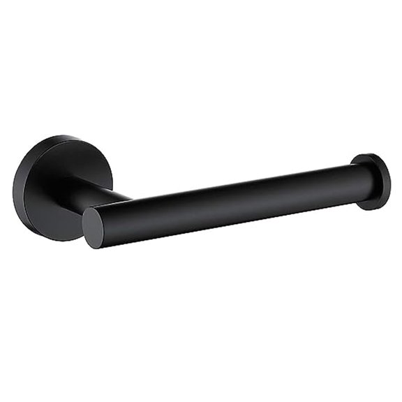 SHX Bathroom Toilet Paper Holder, Premium SUS304 Stainless Steel Rustproof Wall Mounted Toilet Roll Holder for Bathroom, Kitchen, Washroom (1 Pack, Matte Black)