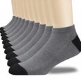 thumbnail image 1 of SHX Men's 10 Pair Value Pack Low Cut Socks Size 6-12 Grey, 1 of 5