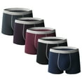 thumbnail image 1 of SHX Men's Soft Touch Cotton Boxer Briefs, 5 Pack, Size 4XL, 1 of 7