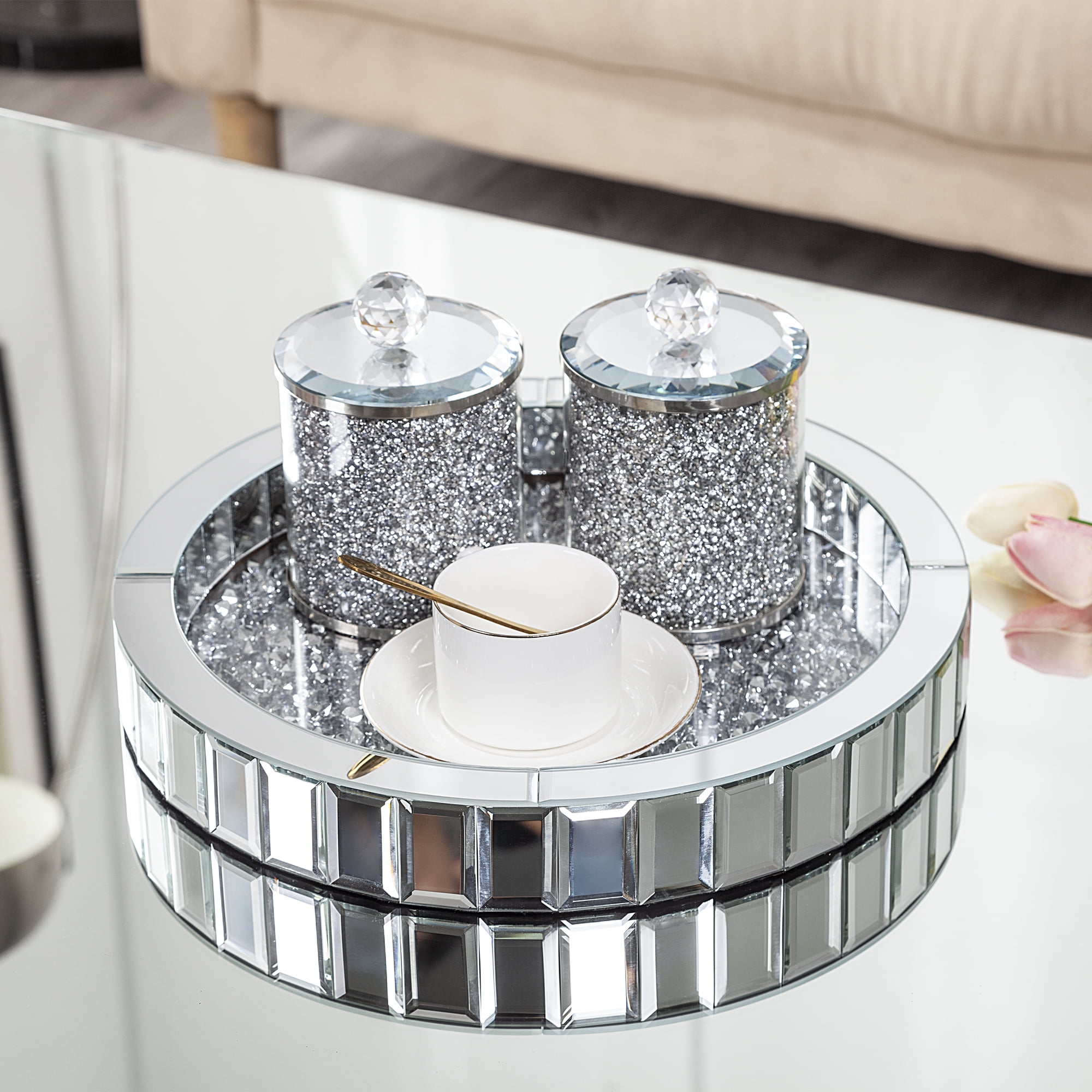 silver tray for dresser Lot