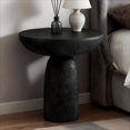 thumbnail image 1 of SHYFOY Fiberglass Mushroom-Shaped Accent Table, 18.5" Tall Modern Textured Side Table for Living Room, Bedroom, or Patio, 1 of 10
