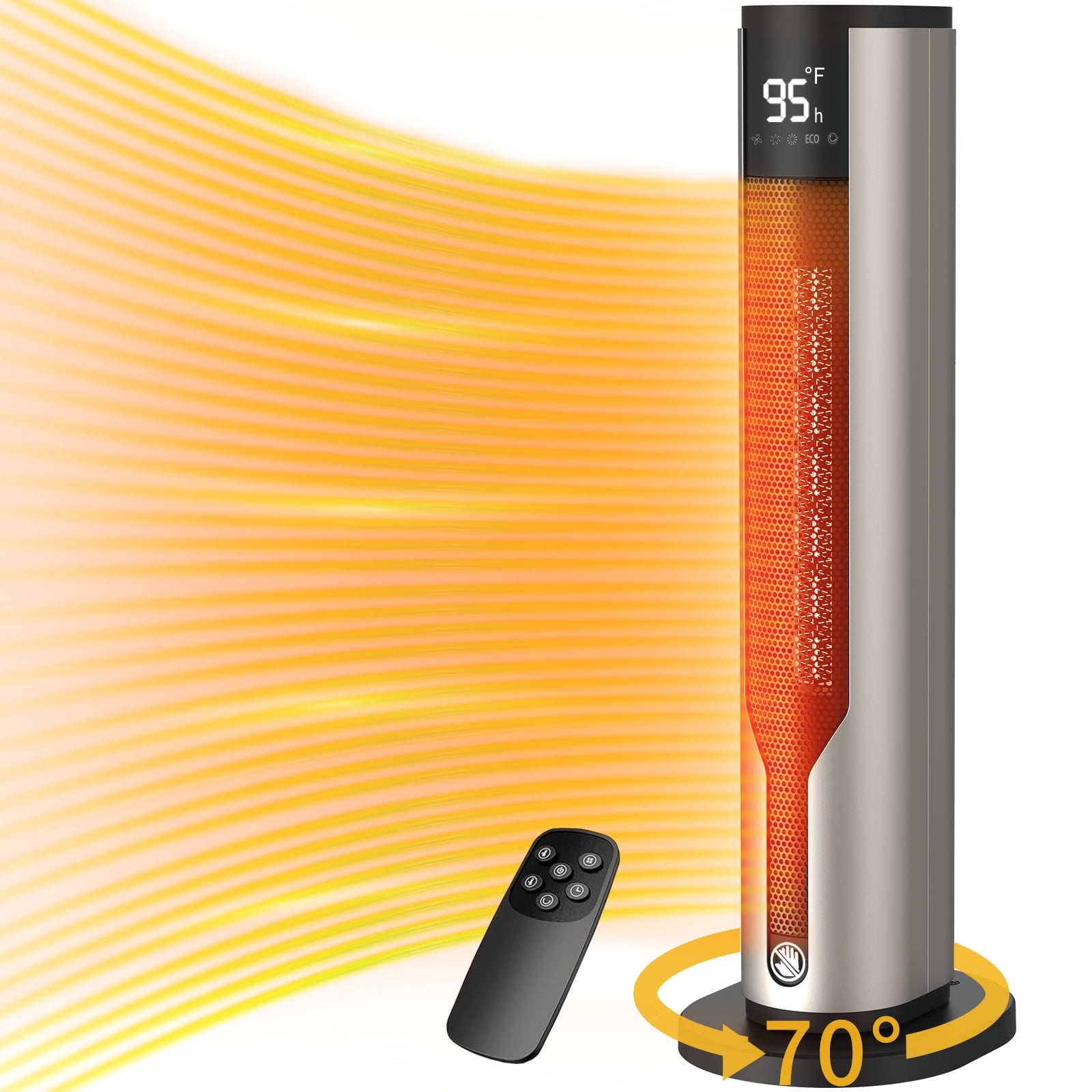 SHYUJAJIE 24" Space Heater for Home, 1500W To