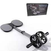 SHYUJAJIE Ab Roller Wheel with Adjustable Resistance, Abdominal Roller Equipment for Core Training Beginners Men Women, Gray