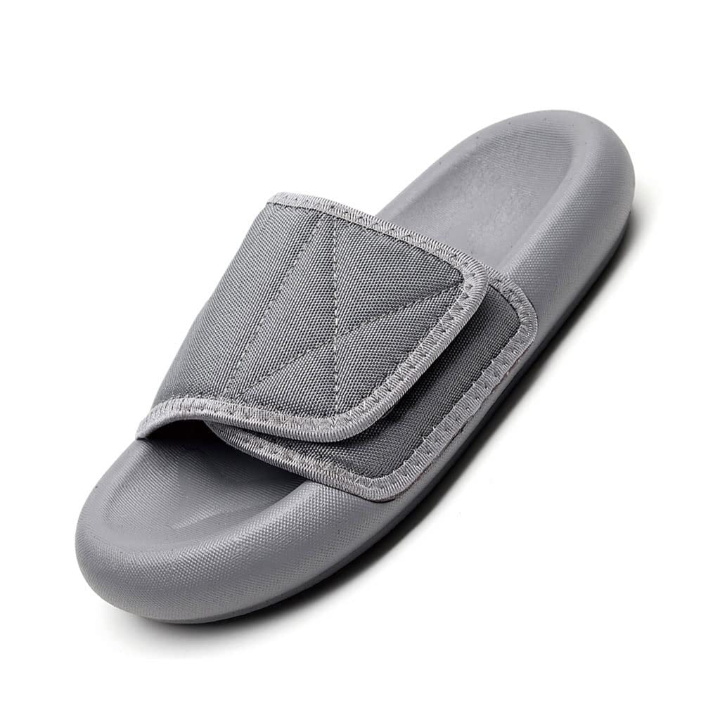 mens velcro slippers for swollen feet