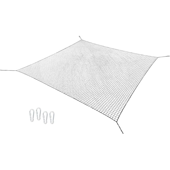 SHZAITOR 10x10Ft Baseball Softball Backstop Net, Sports Netting Barrier Twisted Knotted PE Nets, for Playing Field, Backyard or Garage, Hook Included