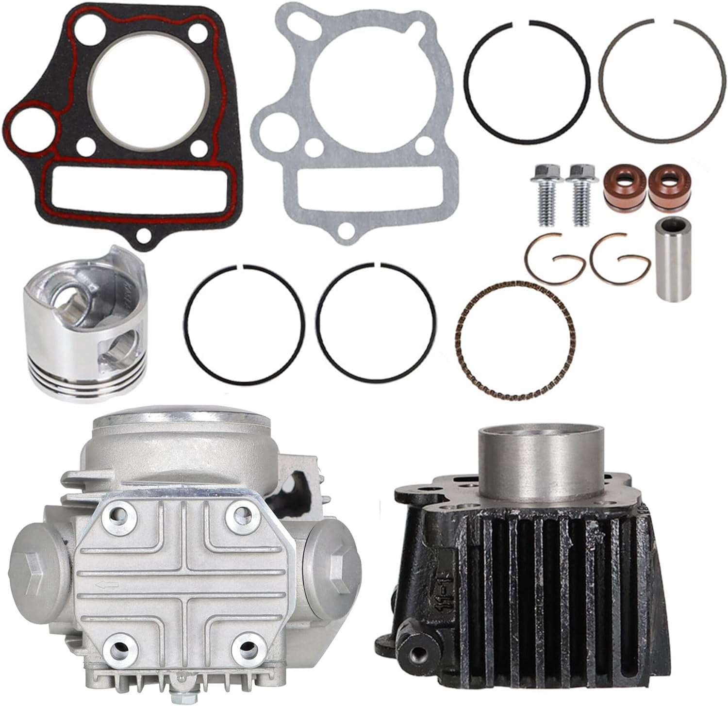 SHZAITOR 39mm Cylinder Head Piston Engine Kit Replacement For Honda ...