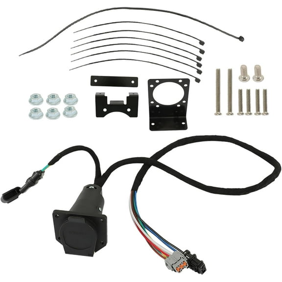 SHZAITOR 4 Way Flat and RV 7 Way Trailer Wiring Harness Replacement for Nissan Frontier 2005-2022 Replacement for Nissan Xterra 2005-2015