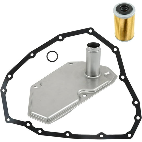 SHZAITOR 4Pcs Transmission Oil Filters with Pan Gasket Kit Replacement for Nissan Sentra Versa 31728-3JX0A