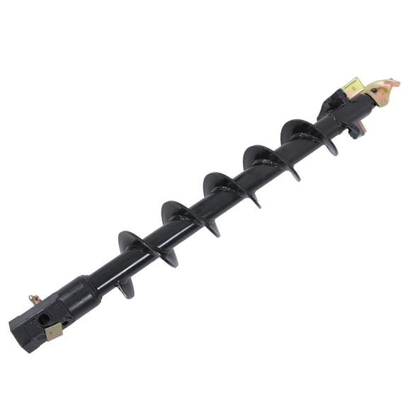 SHZAITOR 6-Inch X 48-Inch Spiral Drill 2-Inch Hexagonal Interface Excavator Spiral Drill Bit Pile Driver Special Drill Bit Agricultural Pit Digging Tool