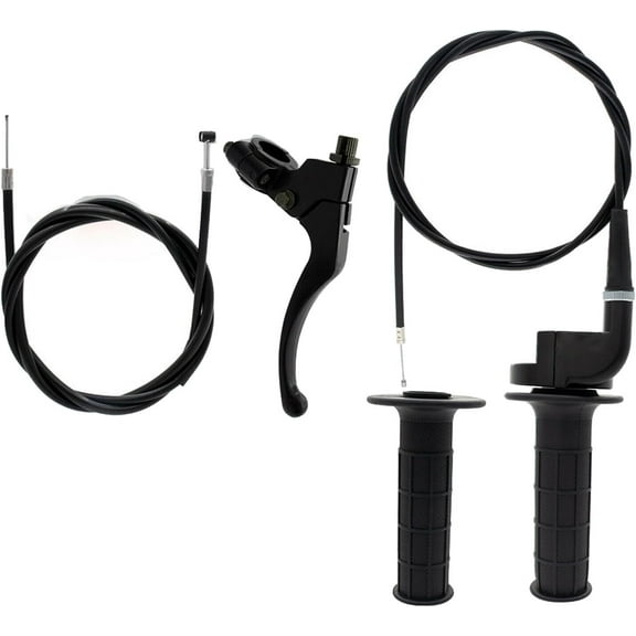 SHZAITOR 7/8 Twist Grip Throttle Accelerator Cable Kit 22mm Handlebars Replacement for 50cc 60cc 66cc 90cc 110cc 125cc 140cc 150cc 190cc 200cc 4-Stroke Pit Dirt Bike Go Kart SDG SSR