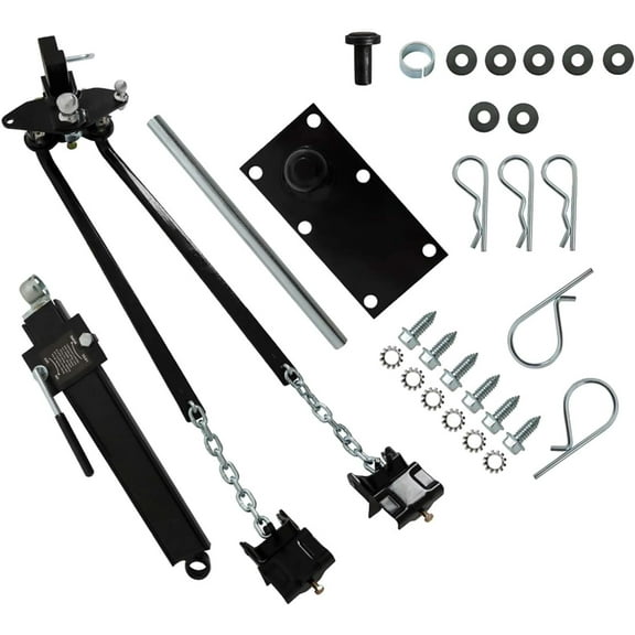 SHZAITOR 800lb RV Weight Distribution Hitch for Trailer Adjustable with Sway Control 2 in Steel Shank 2-5/16 in Steel Ball