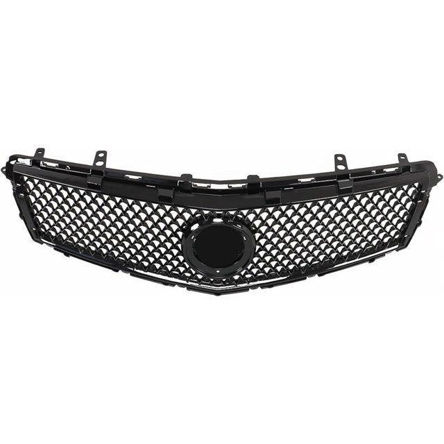 Refitfullrange Black Honeycomb Mesh Upper Grille For 2013-2014 Cadillac ATS