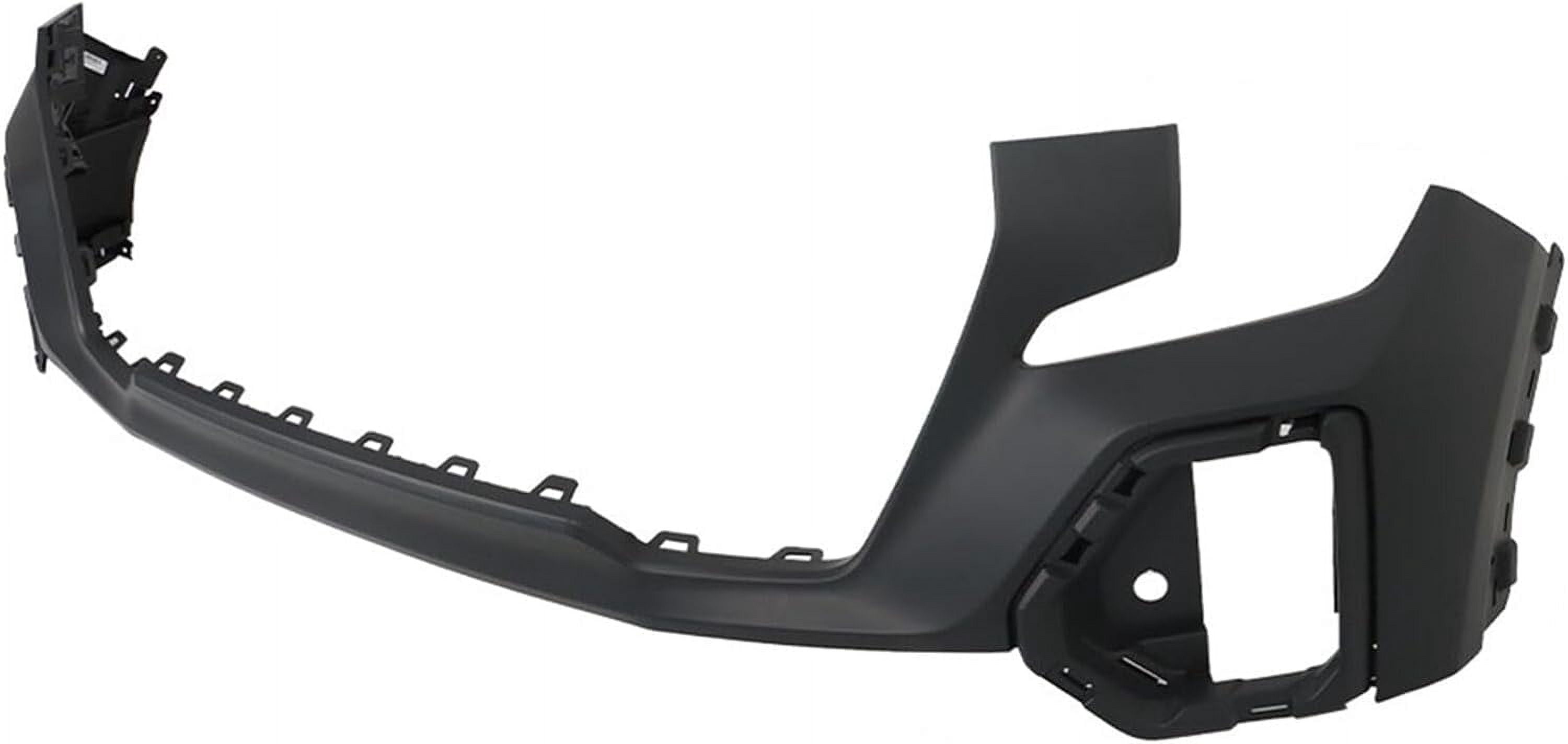Plastic Primed Black Front Upper Bumper Cover