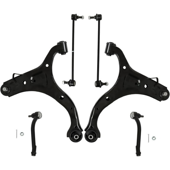 SHZAITOR Front Lower Control Arm Tierods Sway Replacement for Kia Sorento Santa 2010-2013
