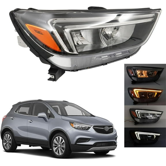 SHZAITOR Headlight Assembly Replacement for 2017-2022 Encore Right Headlamp DRL Passenger Side GM2503464