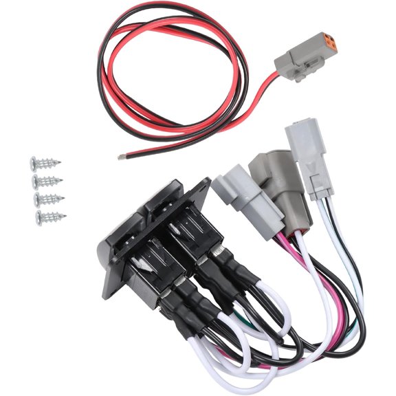 SHZAITOR Marine Trim Tab Double Rocker Switch Kit 10222-211D 10222211D Replacement for Lenco