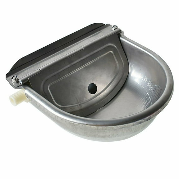 SHZAITOR New Auto Refill Stainless Steel Water Trough Bowl Drinking Drinker Cow Pig Goat