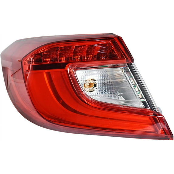 SHZAITOR Outer Rear Left Tail Light Assembly with LED Replacement for 2018 2019 2020 2021 Accord HO2804118 Driver Side