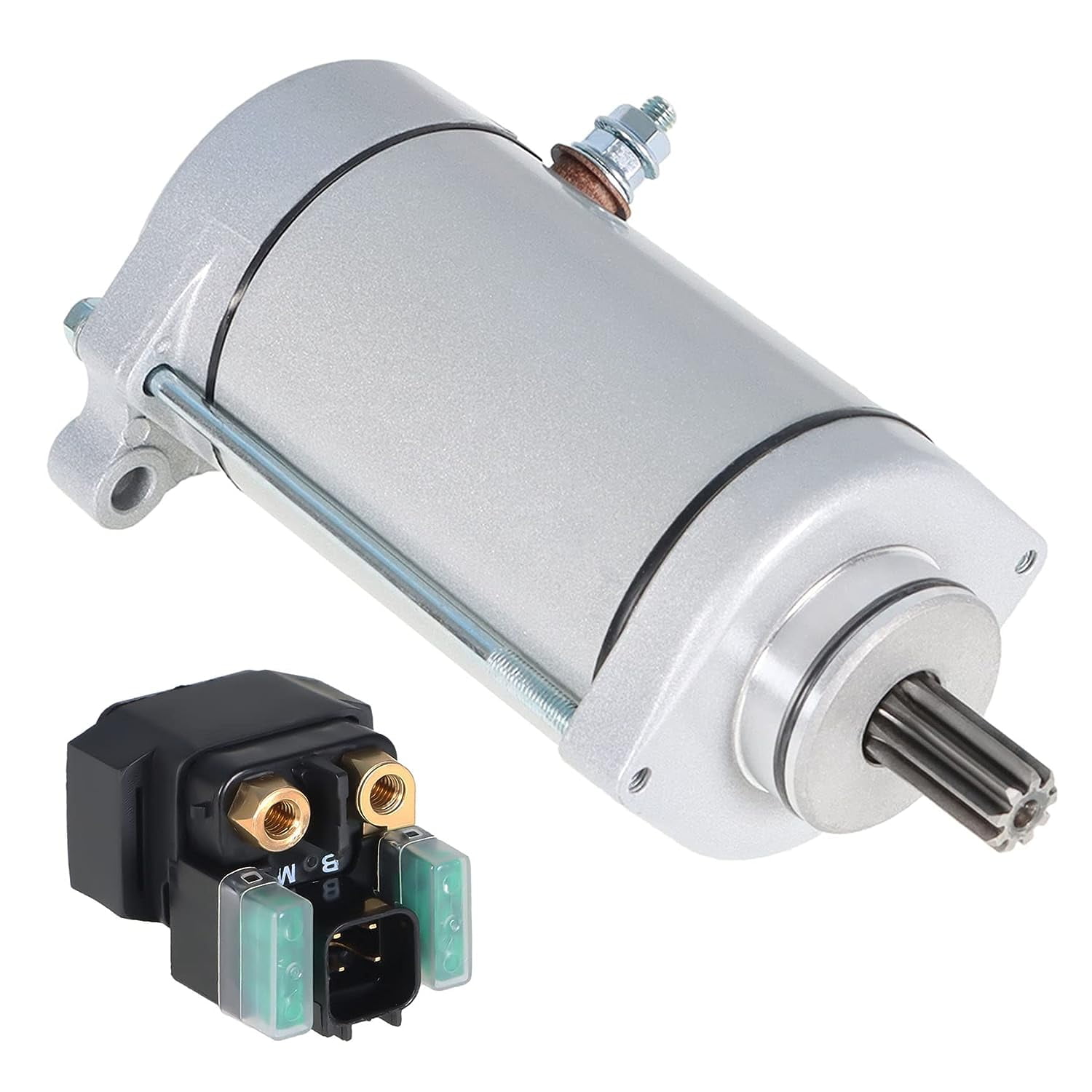SHZAITOR Starter and Relay Solenoid Replacement for Suzuki VL1500