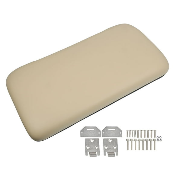 SHZAITOR Tan Front Seat Bottom for EZGO Medalist TXT 1994-2013 Golf Cart Hardware Incl.