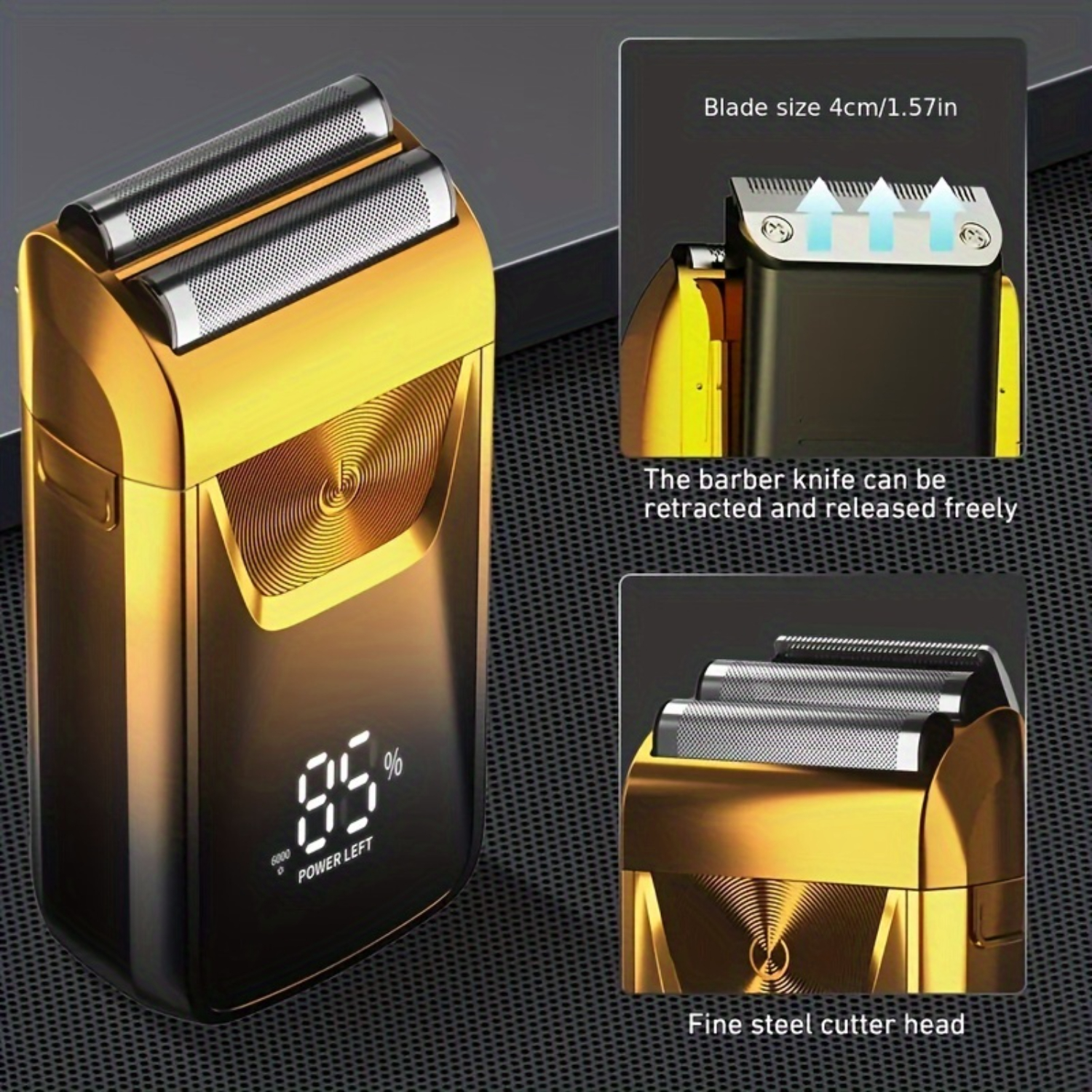 SHZHCX Adjustable Speed Rechargeable Dual Function Foil Shaver & Hair