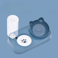 SHZHHFKJCX Gravity Water Bottle Elevated Auto Cat Feeder Tilted Food