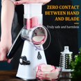 SHZHHFKJCX Handle Cheese Grater Versatile 3 Drum Blades for Shredding