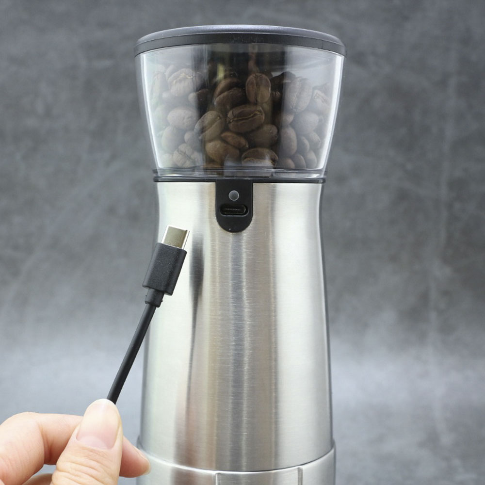 SHZHHFKJCX Portable and Rechargeable Italian Coffee Grinder Fveja‘siv
