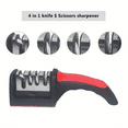 SHZHHFKJCX Safe and Efficient 4Stage Knife Sharpener with Ceramic Rods
