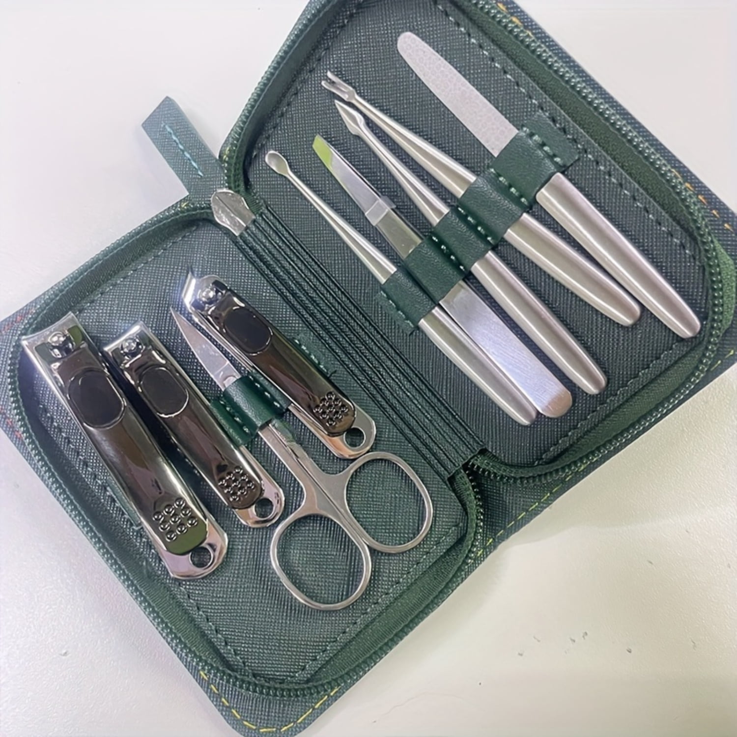 SHZHHFKJCX Steel Nail Clipper Set with Case Comprehensive Modern