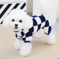 SHZHHFKJCX Warm and Cozy FULIBS Checkered Puppy Sheath AllinOne